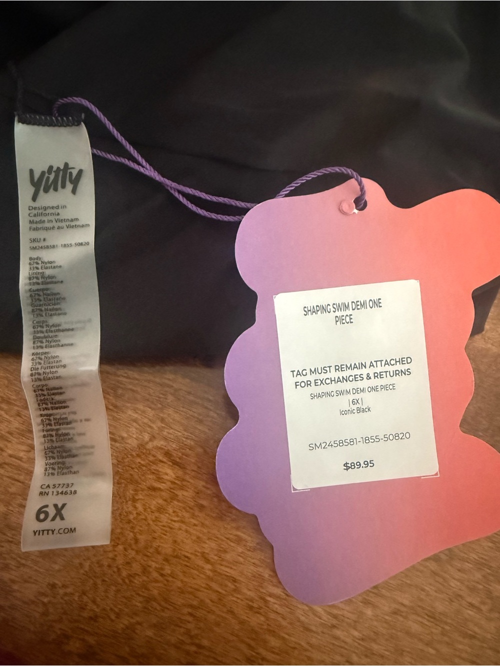 Yitty Woman’s Plus Size Shaping Demi One Piece Swim Suit - Picture 9 of 10